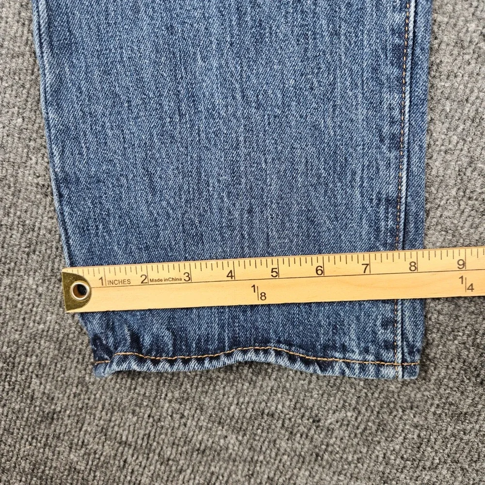 Levis 501 Original Fit Jeans Men's 33x32 Straight Leg Button Fly Denim Dark Wash